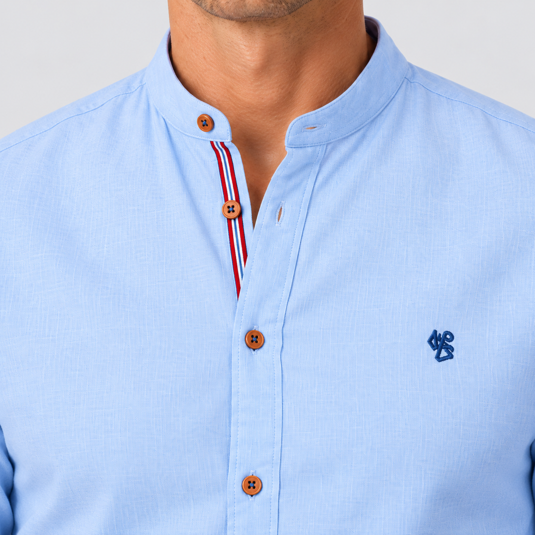 Men's Long Sleeve Collared Shirt Montarello