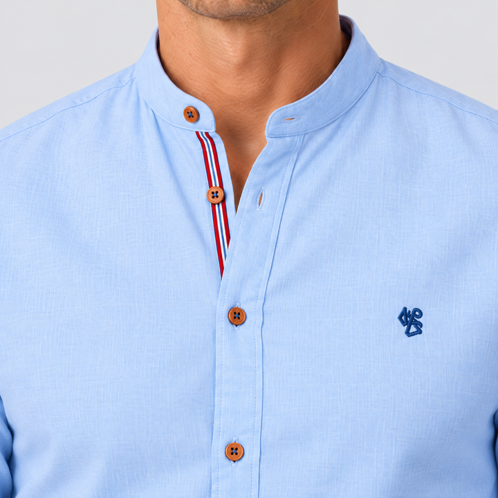 Men's Long Sleeve Collared Shirt Montarello