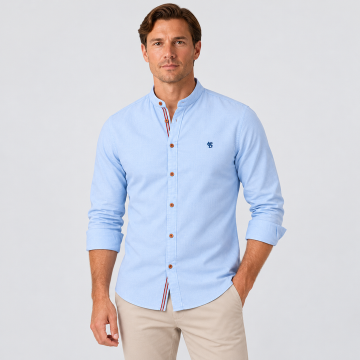 Men's Long Sleeve Collared Shirt Montarello