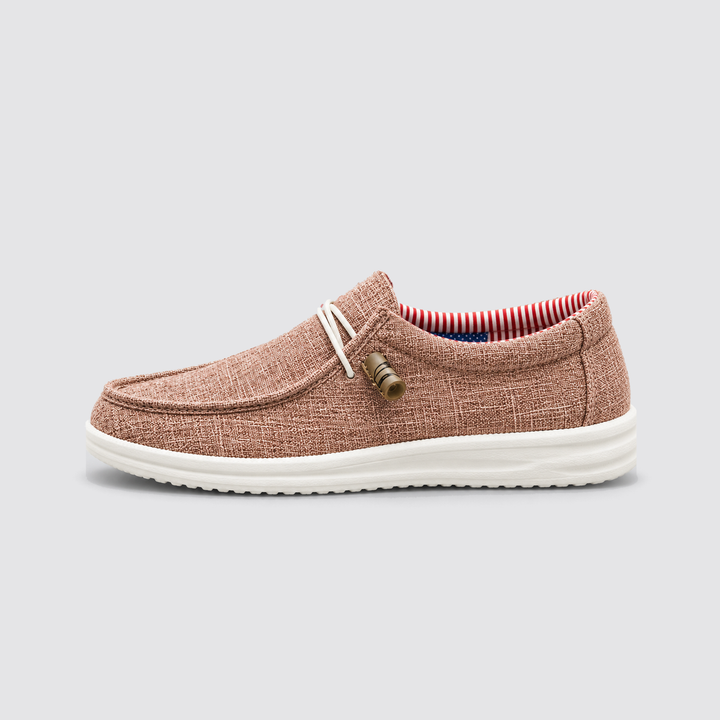 Men's Montarello Canvas Slip-On Loafers with Elastic Laces