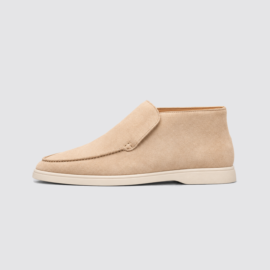 Montarello Men's Ankle Boots, Suede Look, Slip-On