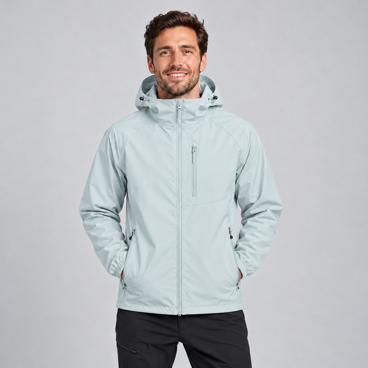 Montarello Unisex Rain Jacket Hooded Lightweight Shell
