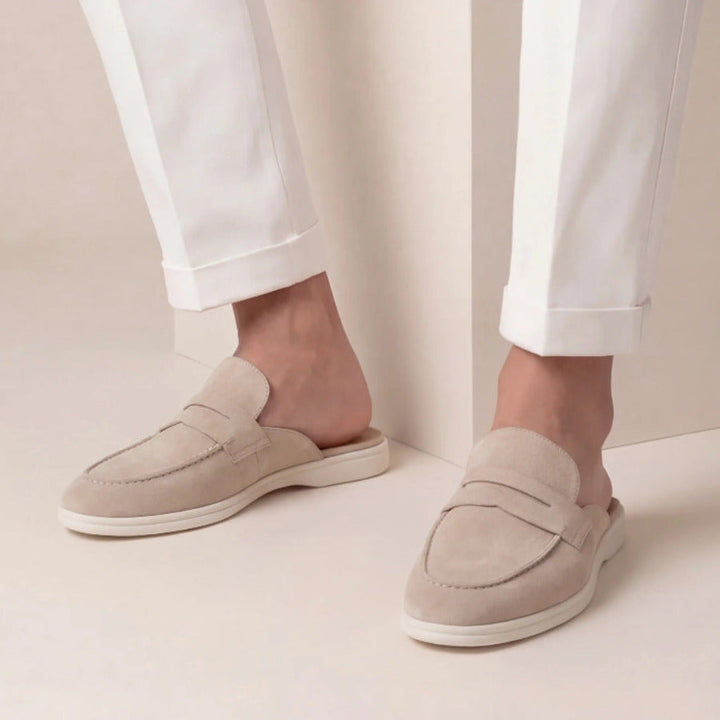 Men's Mules with Strap - Elena Harper