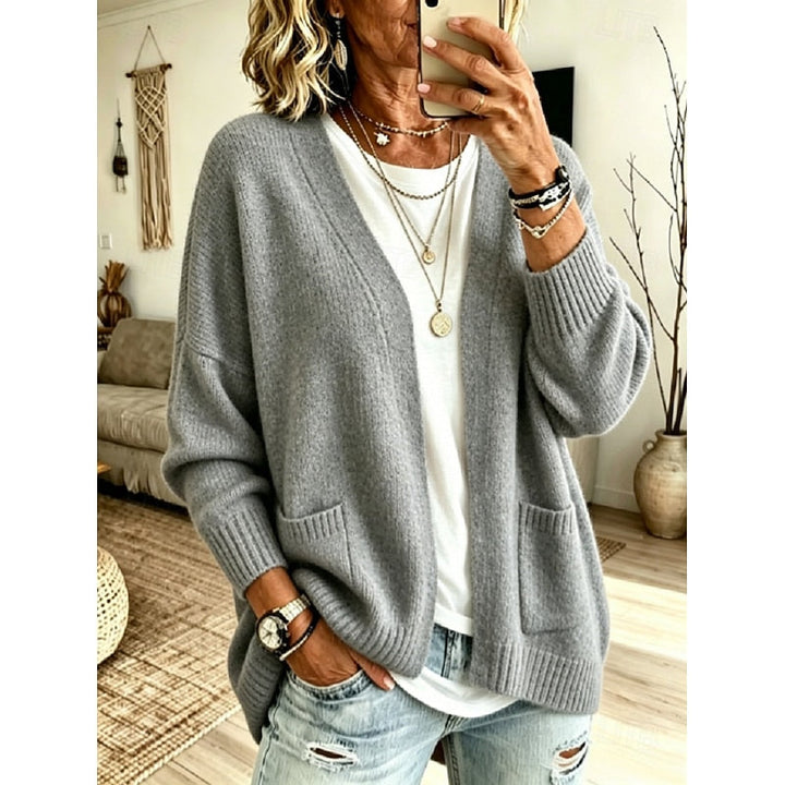 Sylvie - Elegant Long Open Cardigan