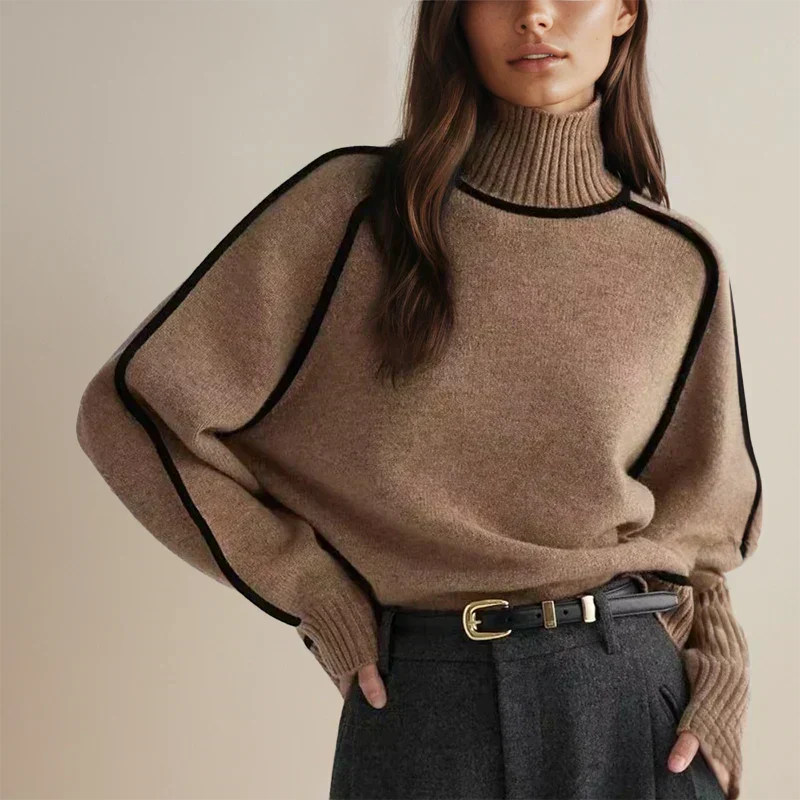Adèle Elegant Soft Sweater, view 2 - Elena Harper
