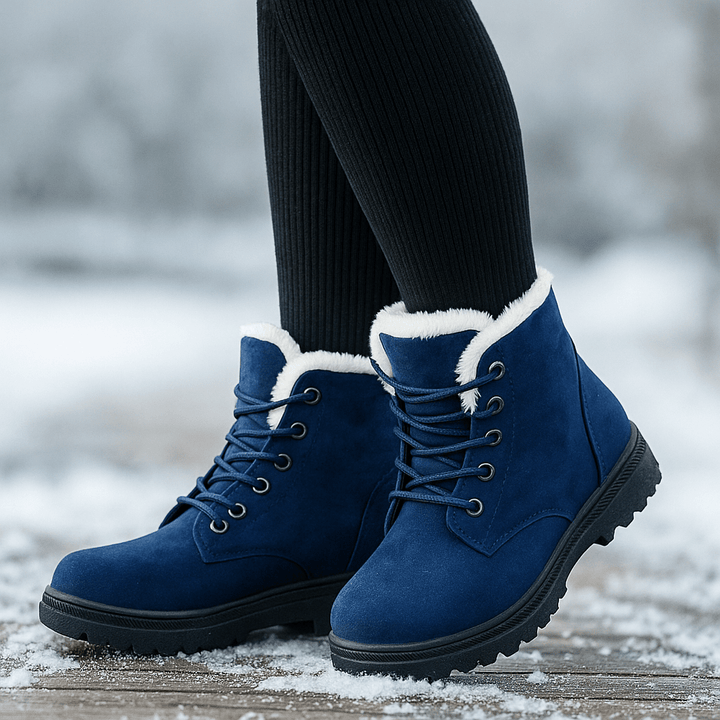 Women's Plush Effect Ankle Boots - Lirenne