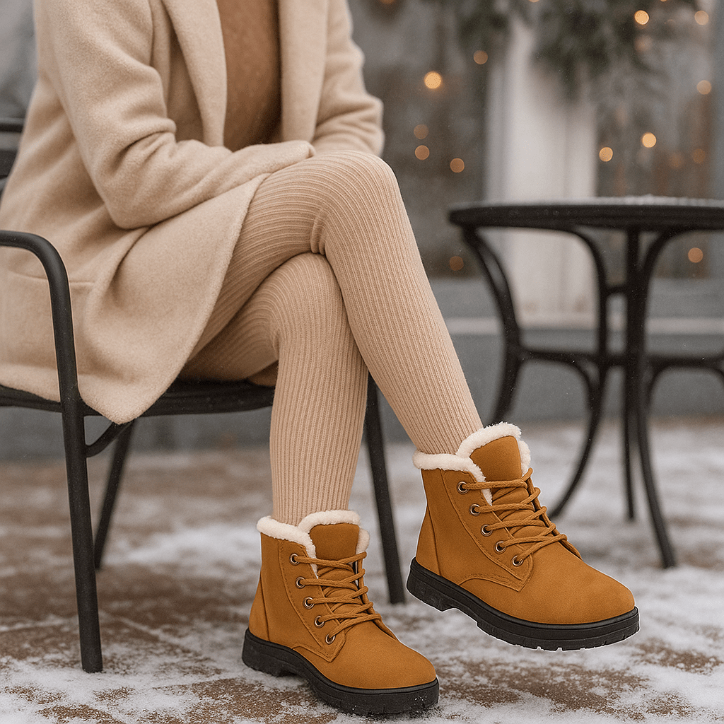 Women's Plush Effect Ankle Boots - Lirenne