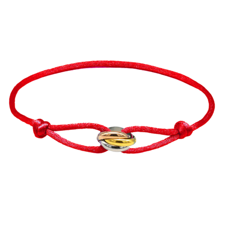 Golden trifecta bracelet, view 4 - Elena Harper