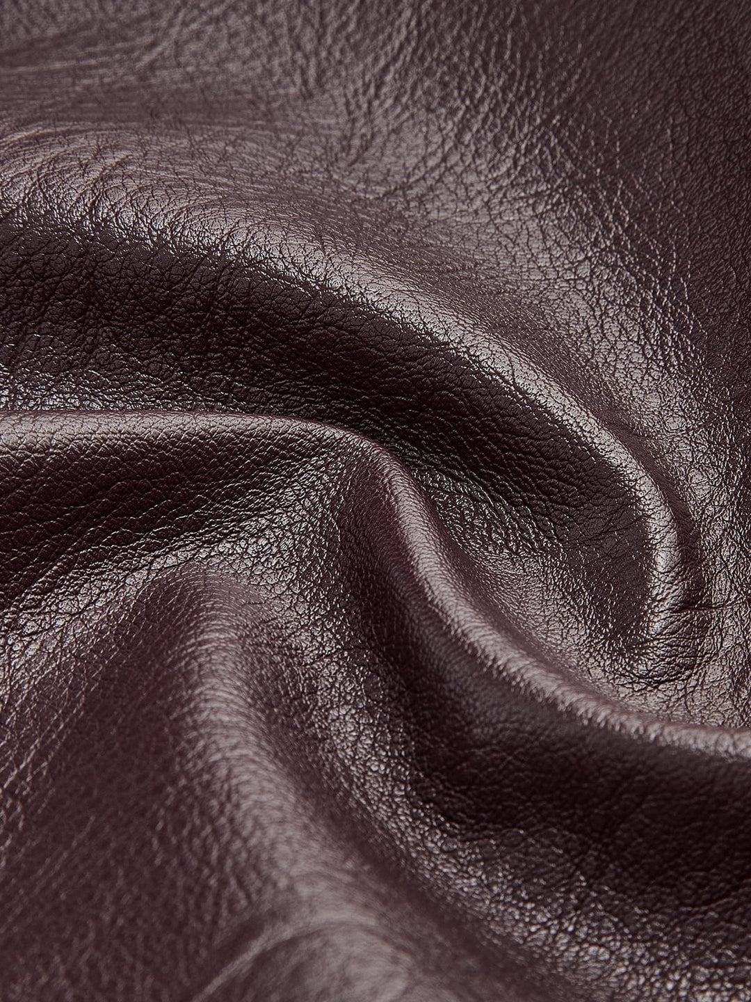 Nonchalant Faux Leather Jacket with Elastic Hem for Women