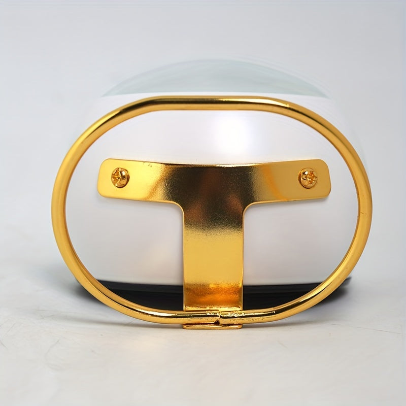 Silent Nordic Desk Clock with Luminous Hands & Metal Frame