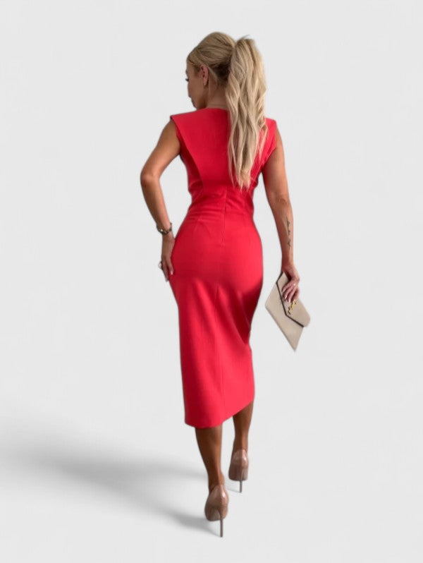 Betty Elegant Midi Dress - Elena Harper