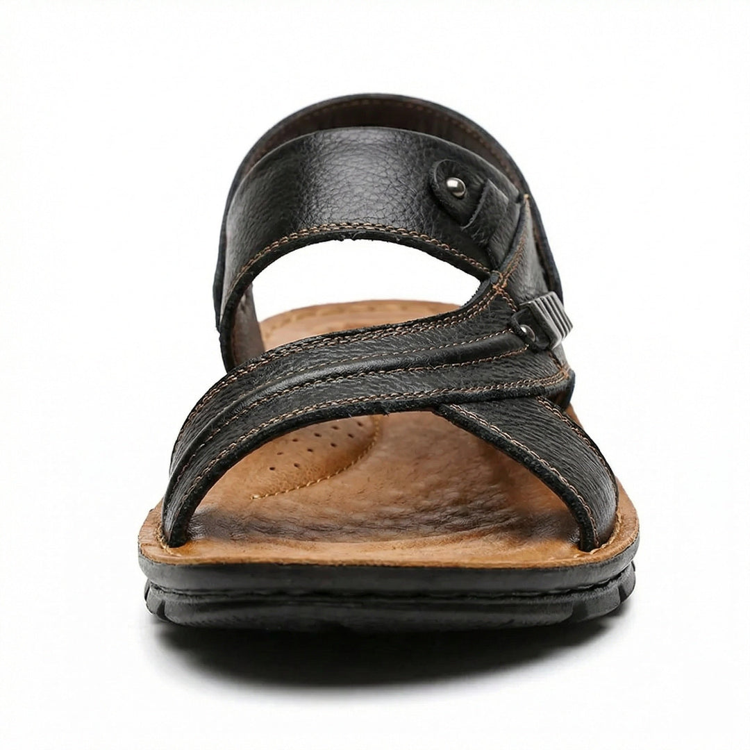 Open Toe Sandals with Adjustable Buckles for Men