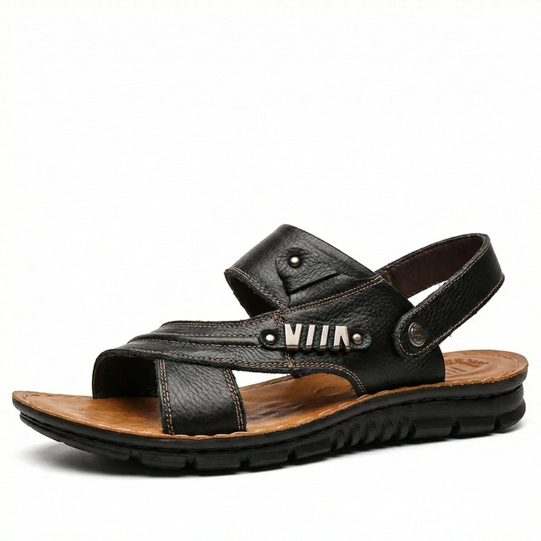 Open Toe Sandals with Adjustable Buckles for Men