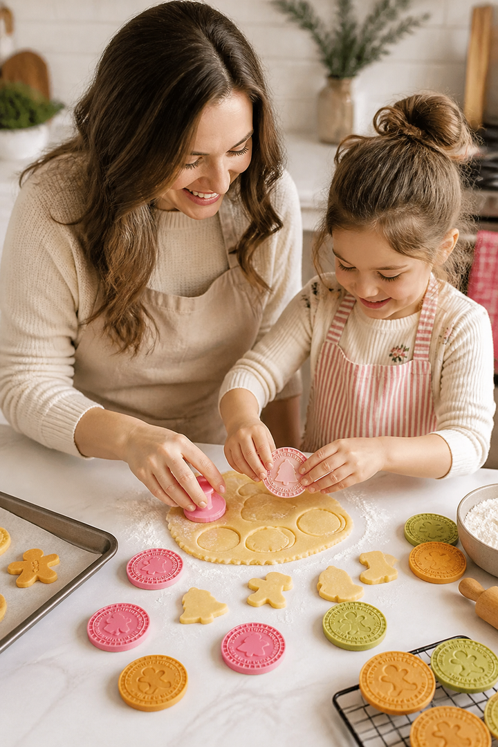 Bakewell Lane 3D Embossed Cookie Stamp And Cutter Set - Elena Harper