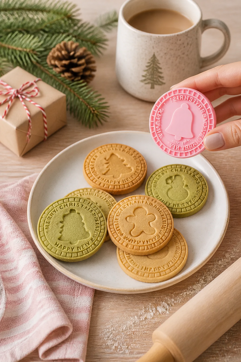 Bakewell Lane 3D Embossed Cookie Stamp And Cutter Set - Elena Harper
