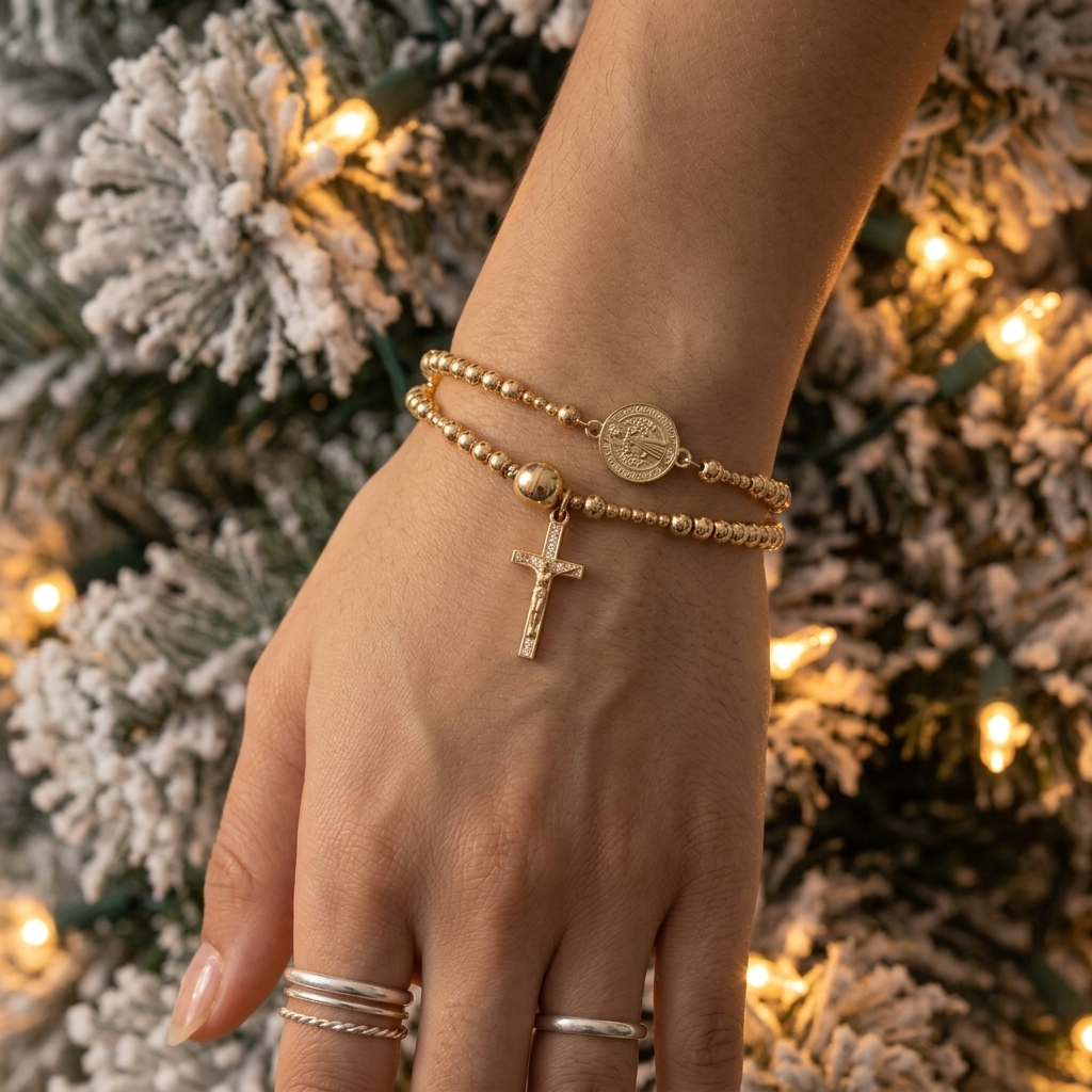 Belluna Double Wrap Rosary Bracelet - Elena Harper