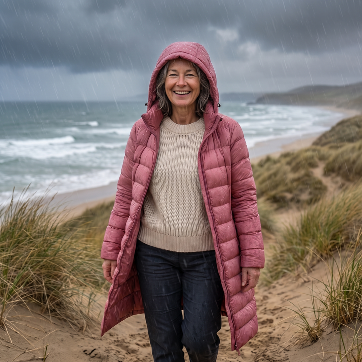 Wendy Warm Puffer Jacket, view 3 - Elena Harper