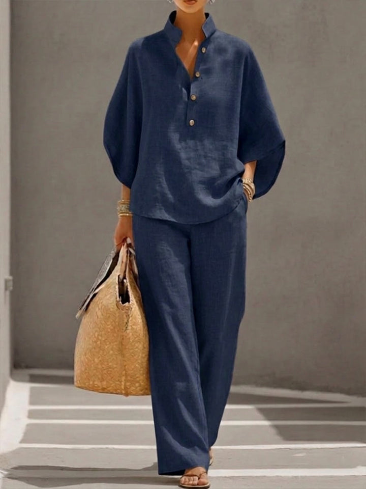 Tweedle Linen Set for Women, view 5 - Elena Harper