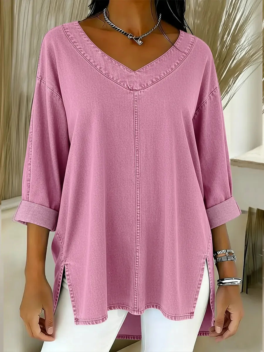 Women's Timeless Denim Shirt - Effortless Style