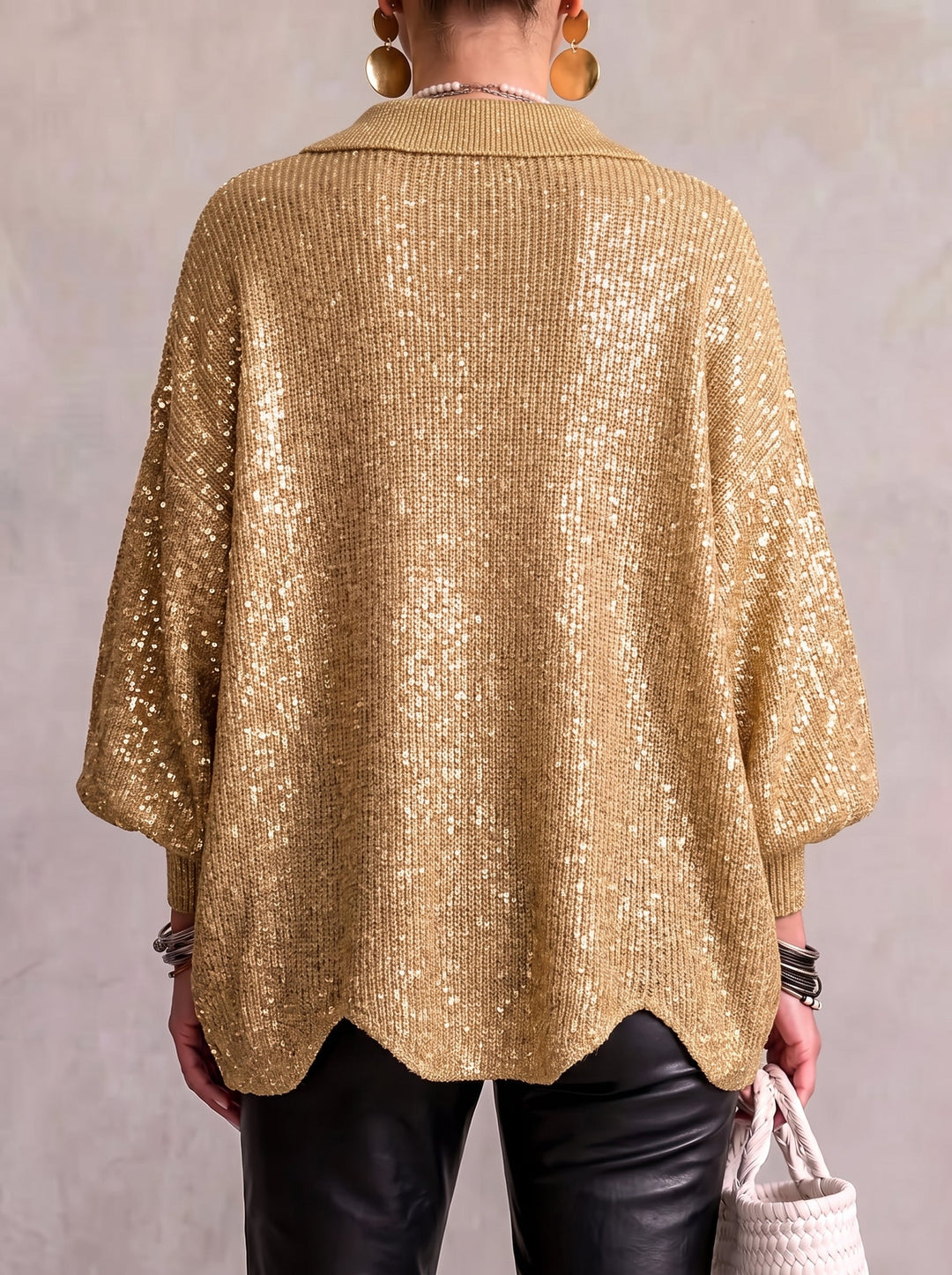 Women's Buttoned Cardigan - Elegant and Soft