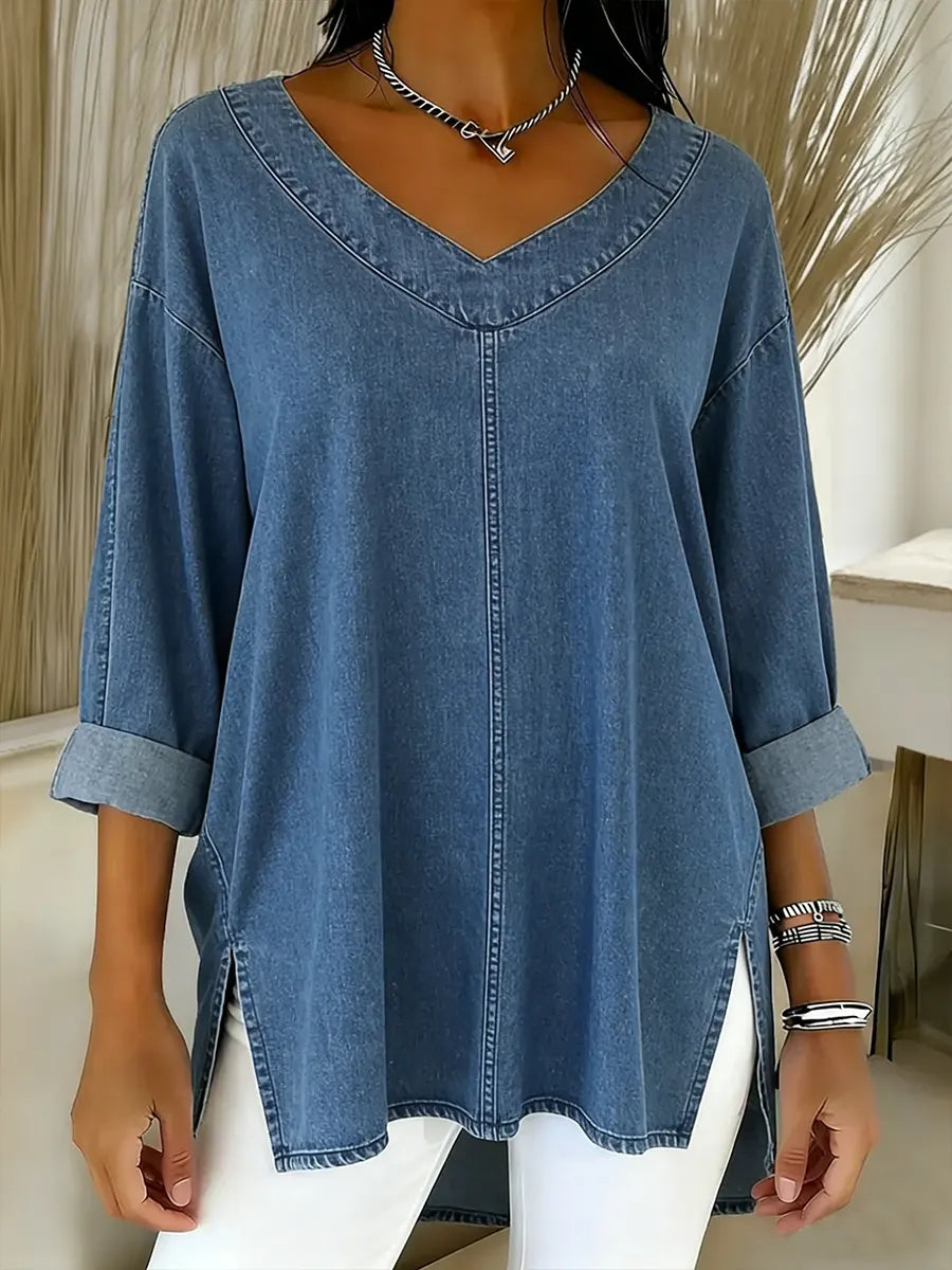 Women's Timeless Denim Shirt - Effortless Style