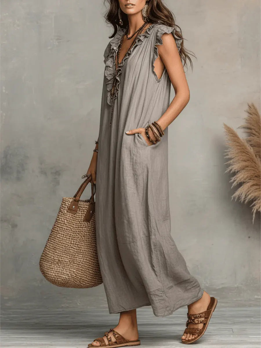 Camellia Bohemian Maxi Dress - Elena Harper