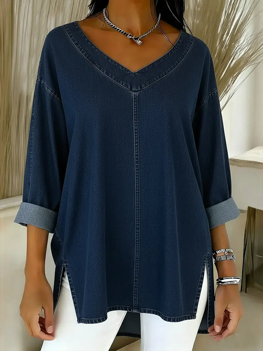 Women's Timeless Denim Shirt - Effortless Style