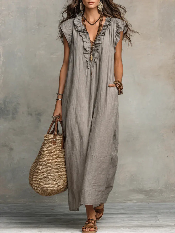 Camellia Bohemian Maxi Dress - Elena Harper