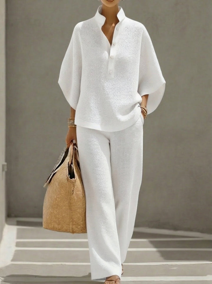 Women's Waffle Set – Comfortable and Elegant Two-Piece Outfit