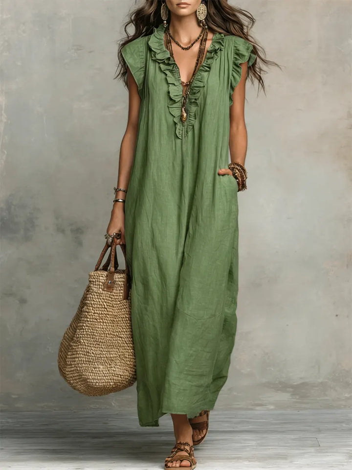 Camellia Bohemian Maxi Dress - Elena Harper