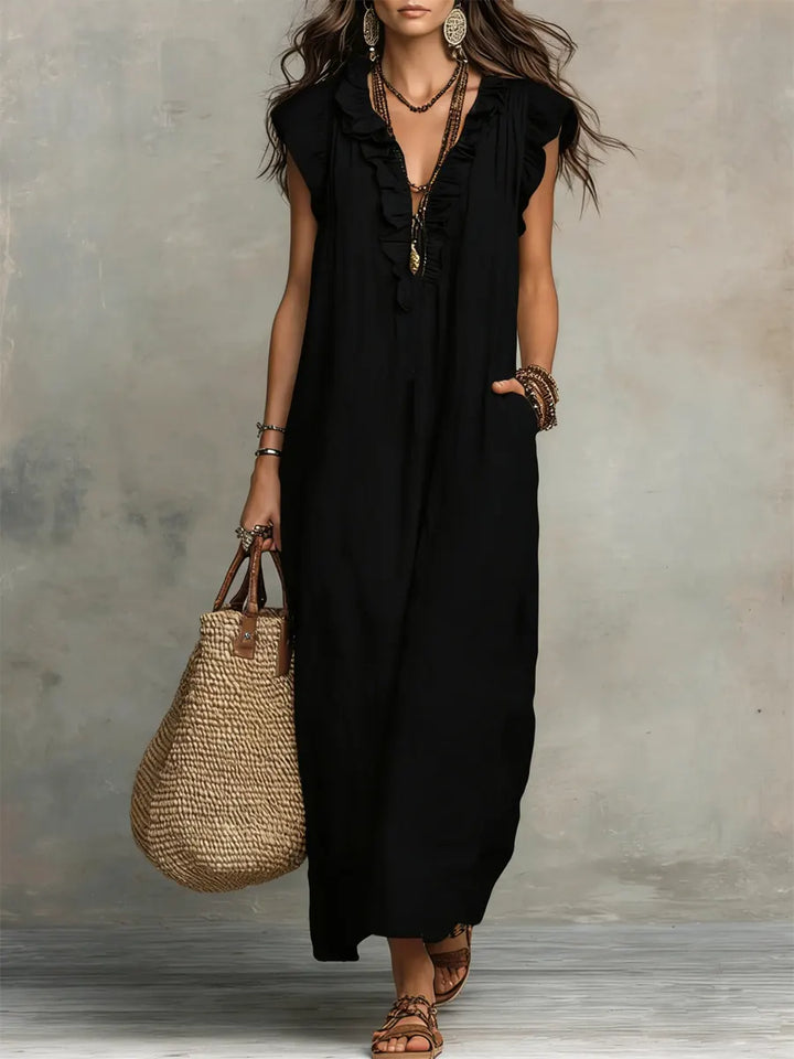 Camellia Bohemian Maxi Dress - Elena Harper