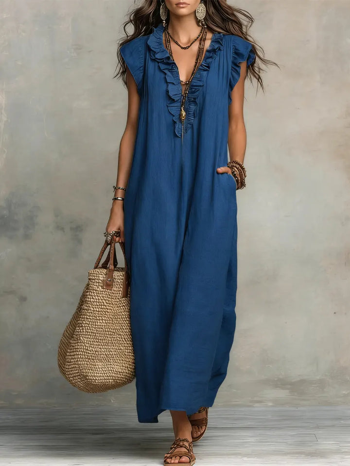 Camellia Bohemian Maxi Dress - Elena Harper