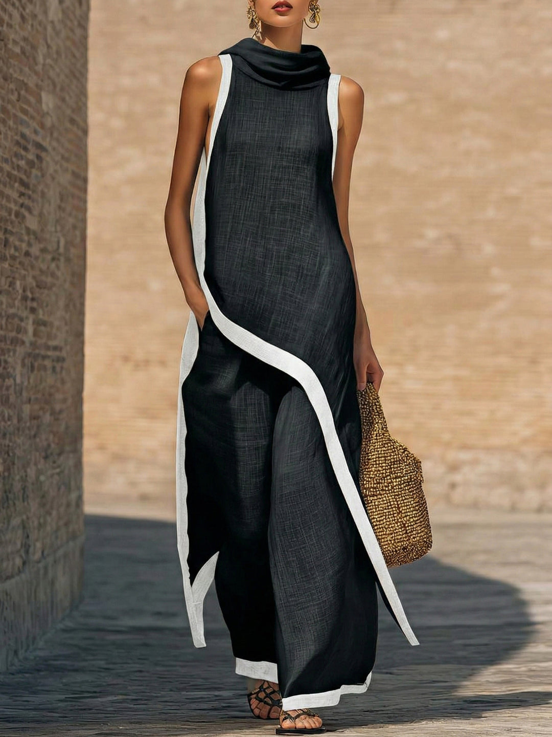 Maren™ | Elegant Two-Piece Set with Cut