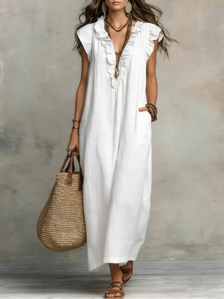 Camellia Bohemian Maxi Dress - Elena Harper