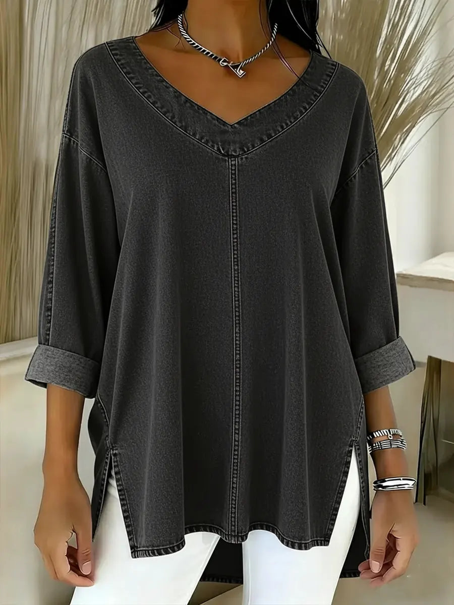 Women's Timeless Denim Shirt - Effortless Style