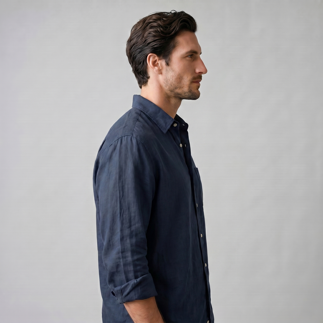 Men's Oversized Long Sleeve Casual Shirt
