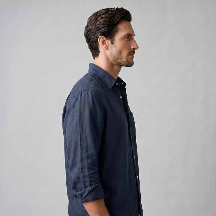 Men's Oversized Long Sleeve Casual Shirt