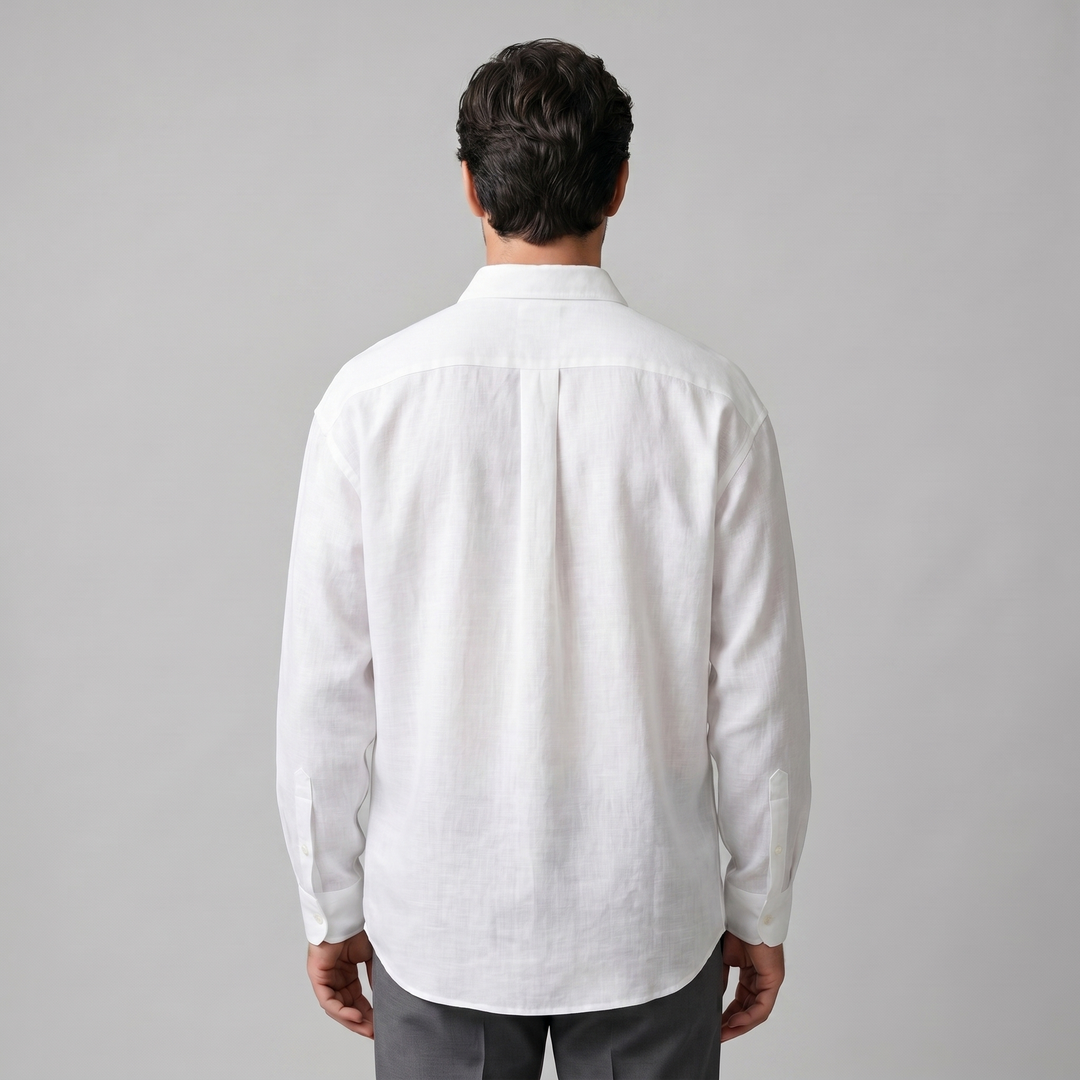 Men's Oversized Long Sleeve Casual Shirt