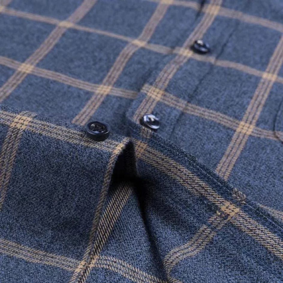 Kayn High-Quality Cotton Checkered Shirt for Men, view 4 - Elena Harper