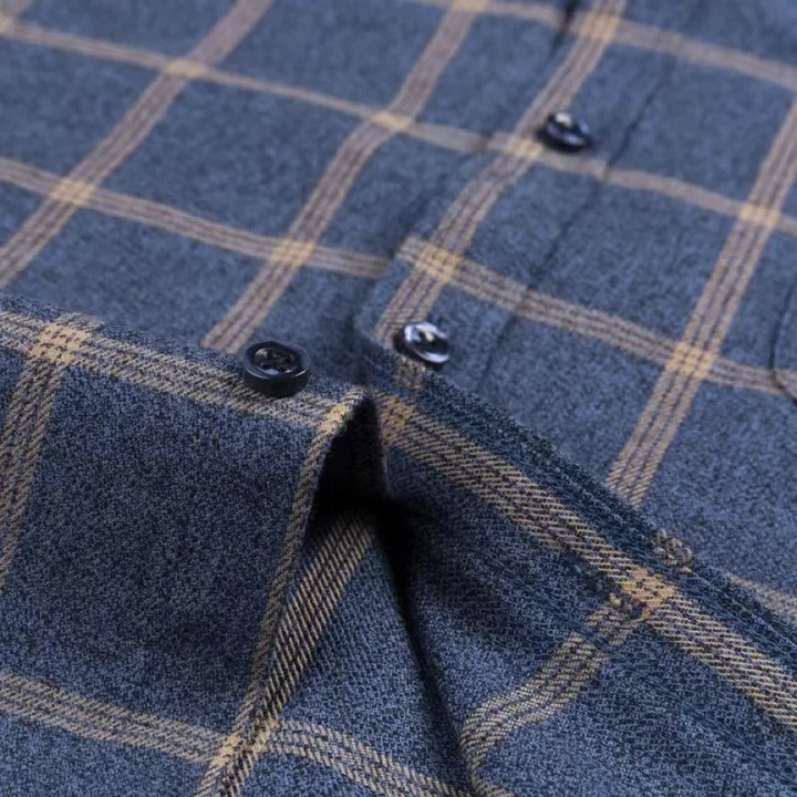 Kayn High-Quality Cotton Checkered Shirt for Men, view 4 - Elena Harper