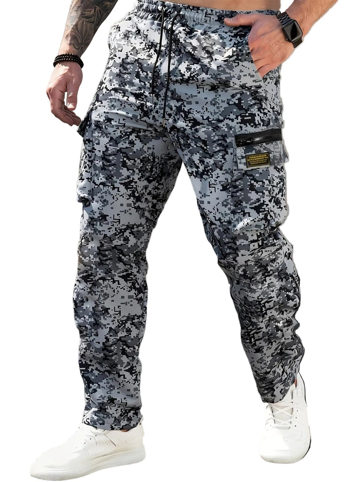 Pixelated Cargo Pants for Men - Elena Harper