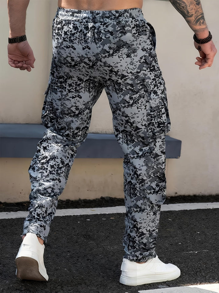 Pixelated Cargo Pants for Men - Elena Harper