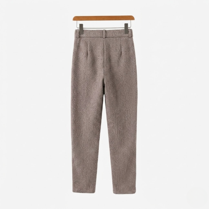 Men's Houndstooth Pleated Trousers
