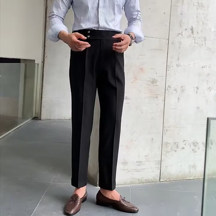 Men's Pleated Front Trousers