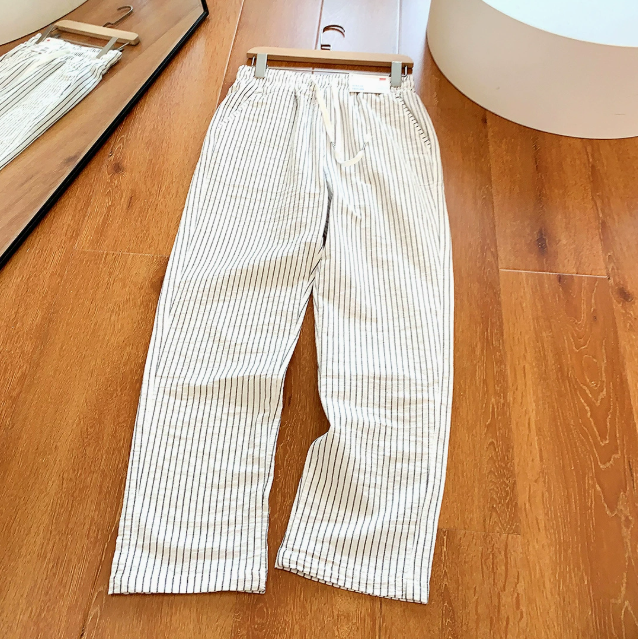 Men's Loose Striped Pants - Elena Harper