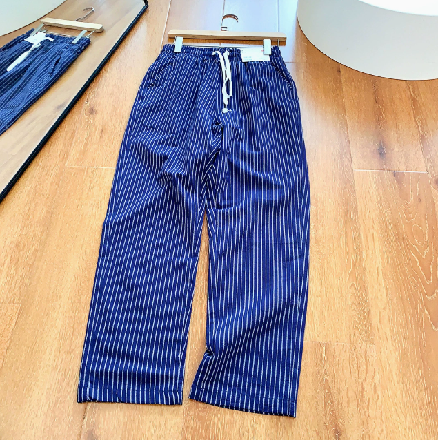 Men's Loose Striped Pants - Elena Harper