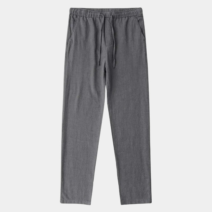 Men's Pants with Elastic Waist and Drawstring - Elena Harper