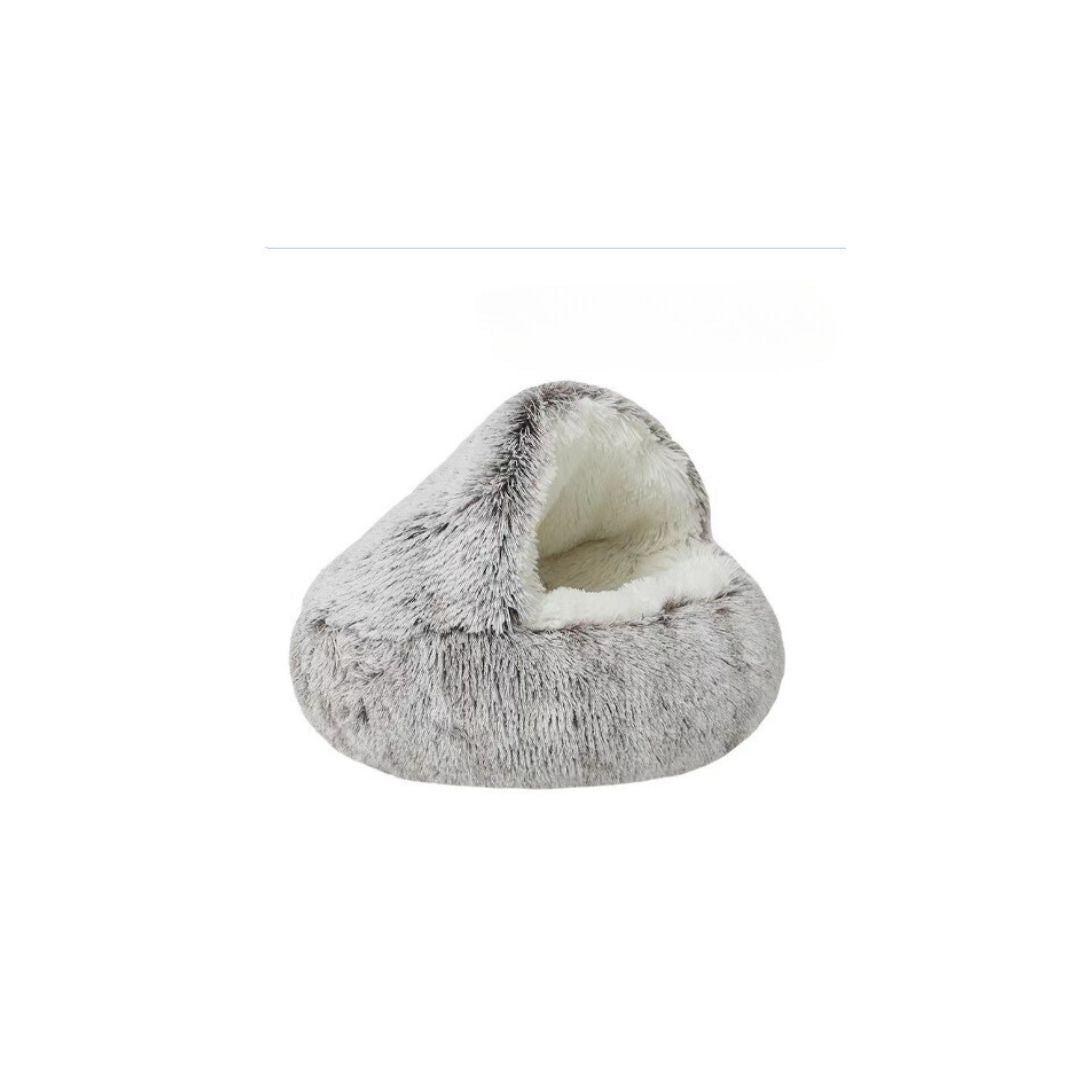 Cozy 2-in-1 Cat Cuddle Cave – Plush Bed & Hideaway