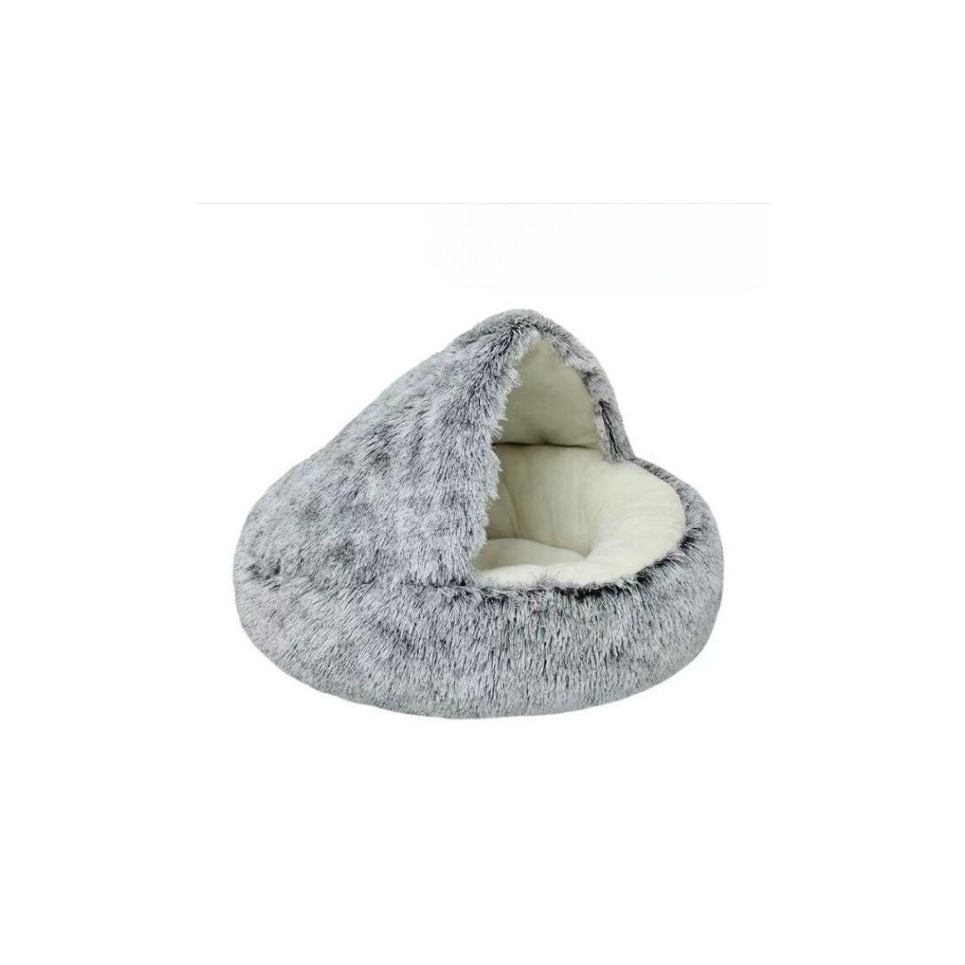 Cozy 2-in-1 Cat Cuddle Cave – Plush Bed & Hideaway