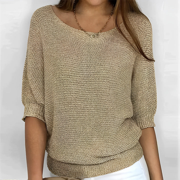 Elena Comfortable Knit Top